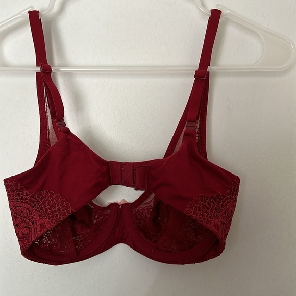Body by Victoria Unlined Demi/Demo-Buste Non Double in Red! - Picture 5 of 6